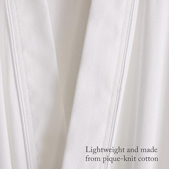 Ritz-Carlton Hotel Cotton Waffle Knit Bath Robe White One Size Luxury Gift Set - Picture 8 of 16